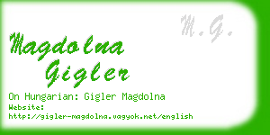 magdolna gigler business card